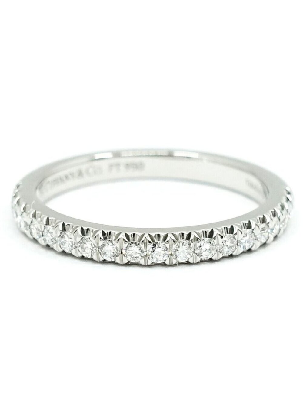 Tiffany & Co Soleste Half Eternity Diamond Ring Platinum